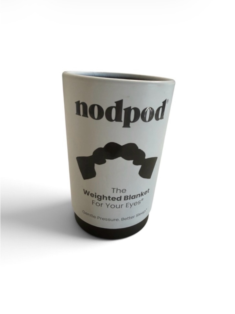 nodpod White Weighted Eye Blanket - Gentle Calming Pressure